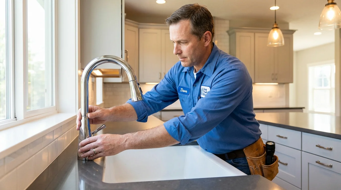 Kitchen faucet installation by Johns Plumbing LLC in Kensington