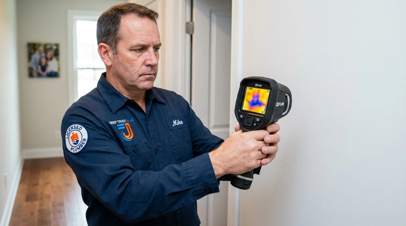 Thermal imaging leak detection by Johns Plumbing LLC in Kensington